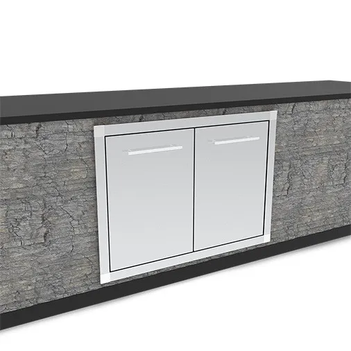 podwójne drzwi do zabudowy broil king